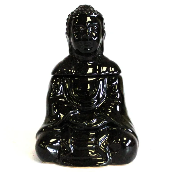 Aroma Lampa Sedící Buddha - Černá