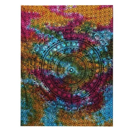 Bavlněný Přehoz na Postel (Malý) - Slon Mandala