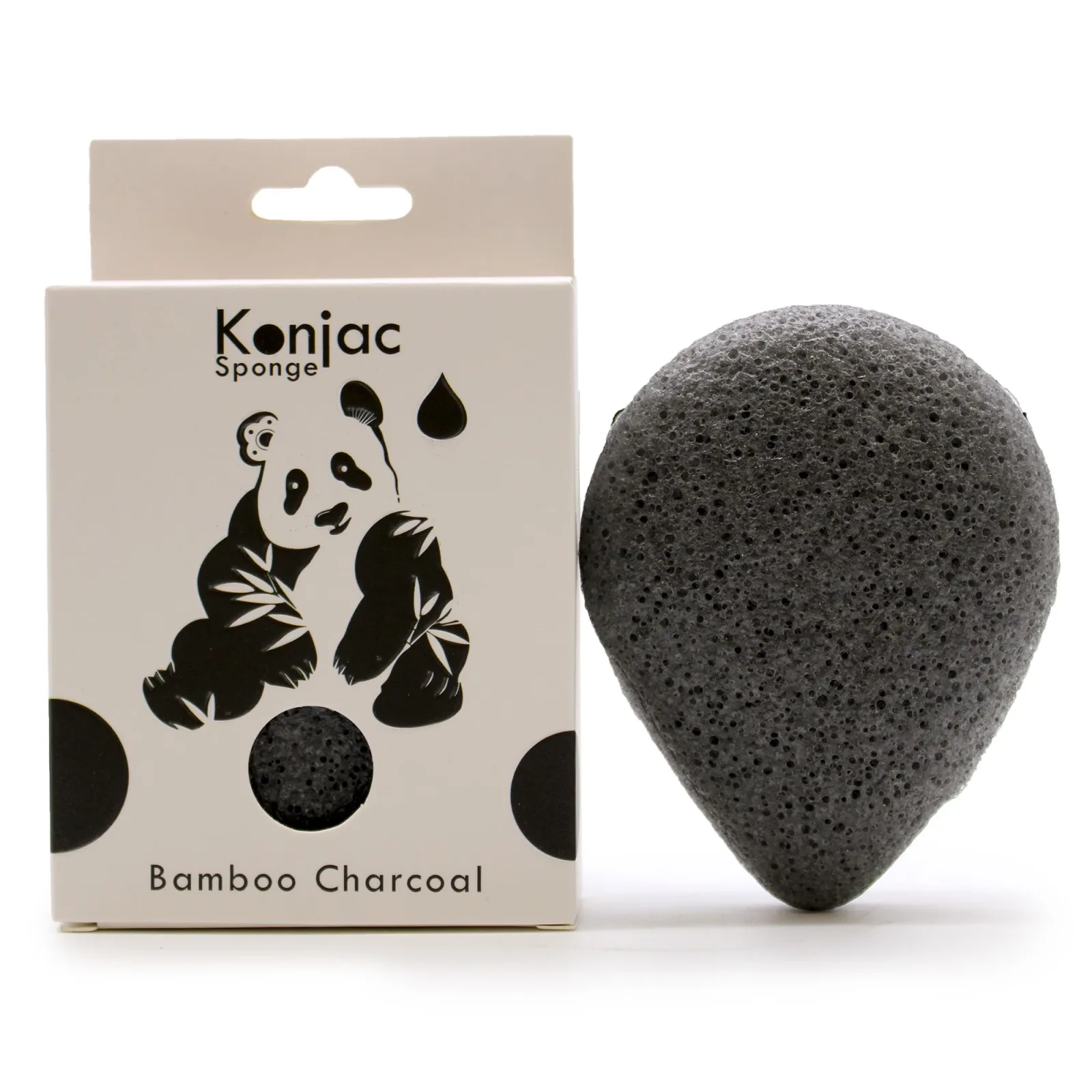 Konjac Houba Slza - Dřevěné Uhlí - Anti-Bakteriální