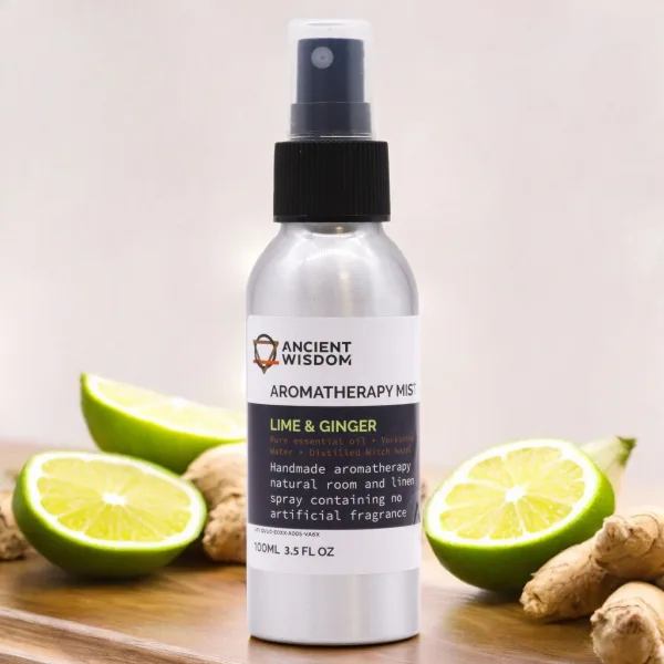 100ml Rozprašovač s Esenciálními Oleji - Limetka & Zázvor