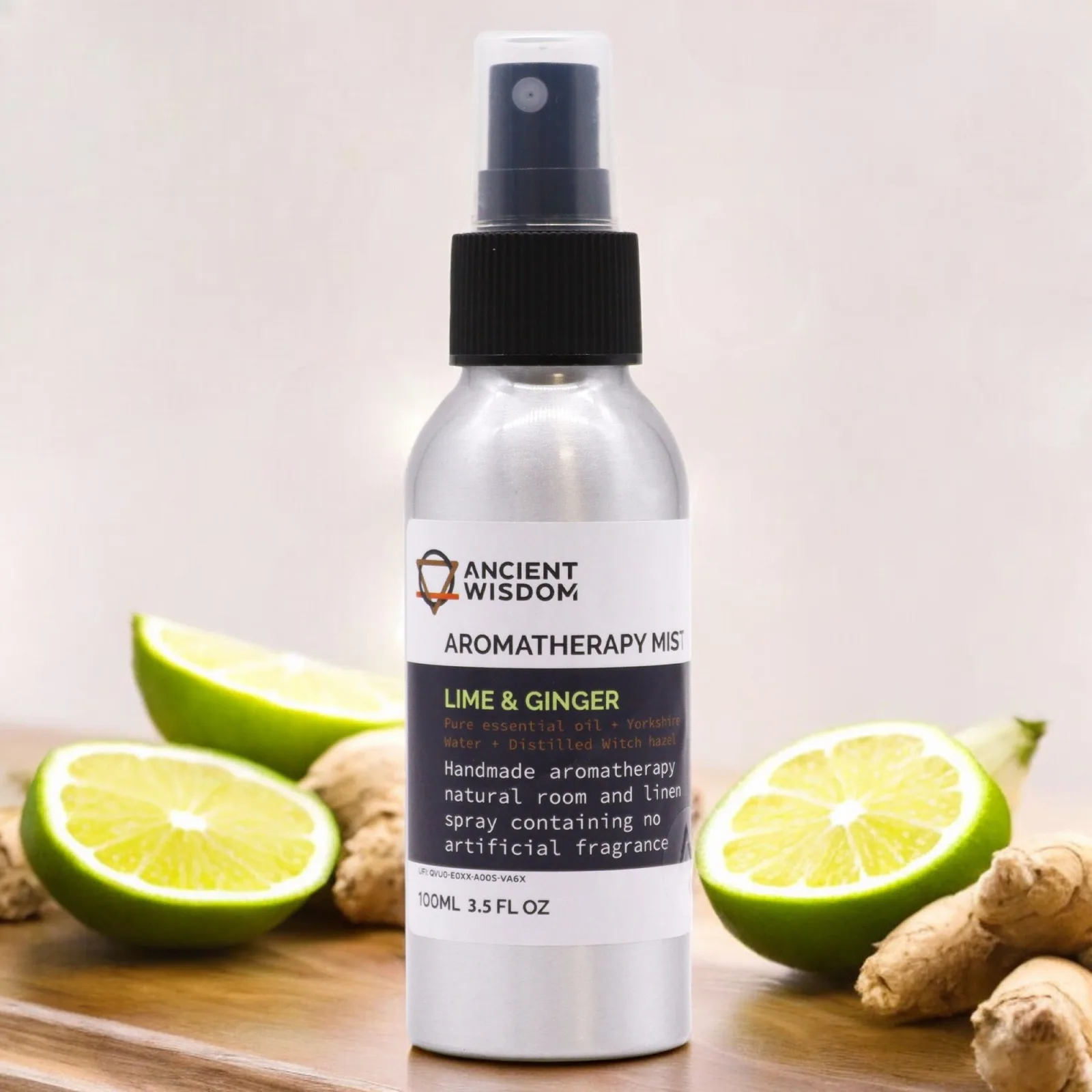 100ml Rozprašovač s Esenciálními Oleji - Limetka & Zázvor