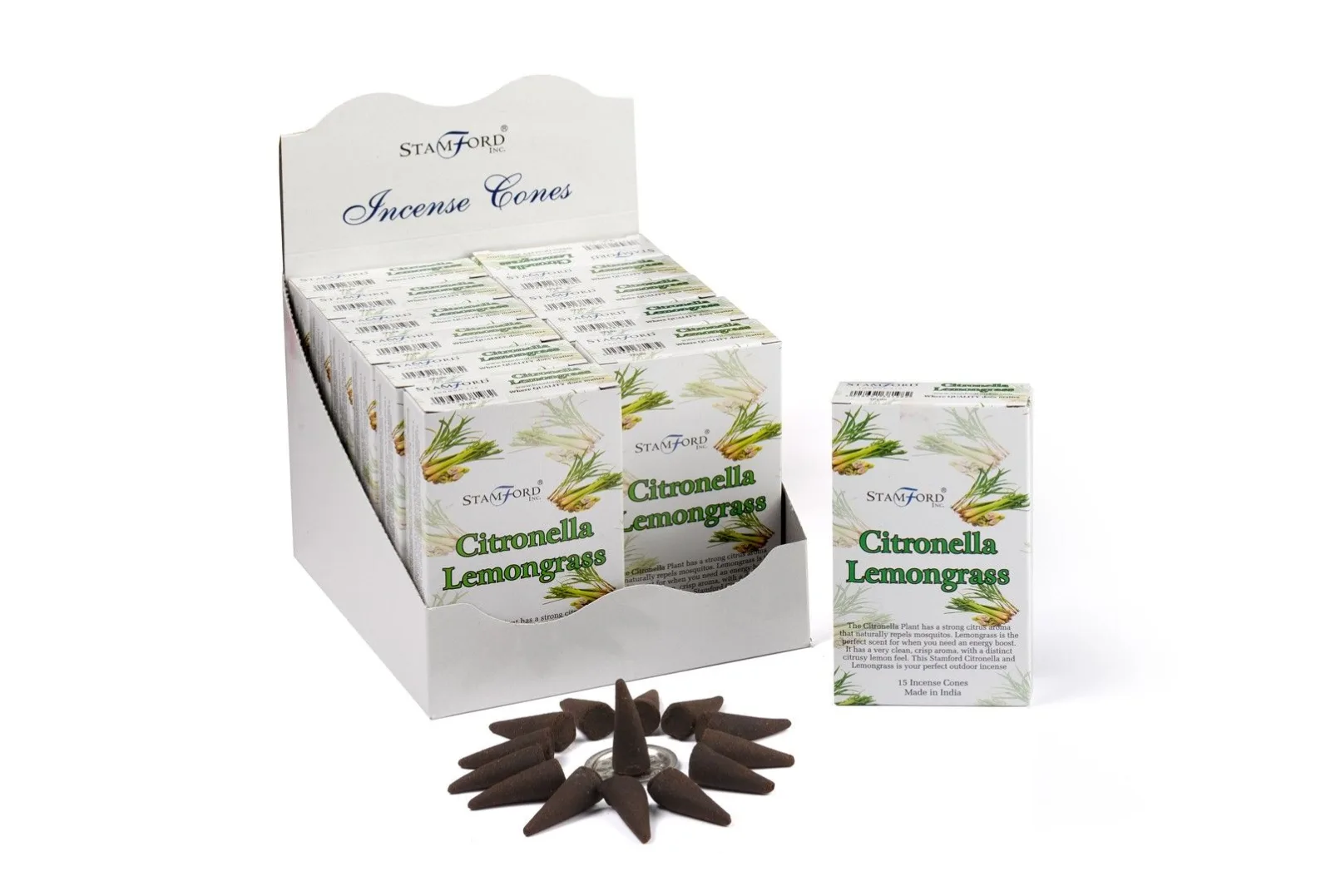 Vonné Kužele - Citronela a Citronová Tráva