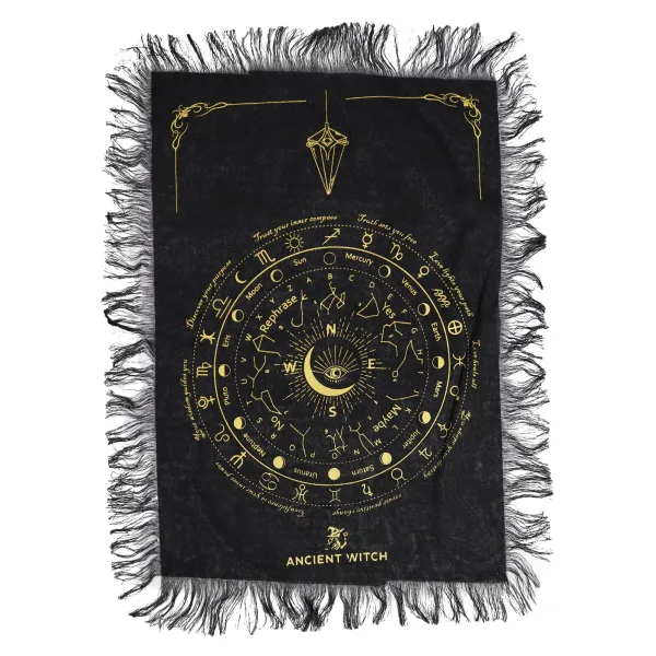 Vševidoucí Oko - Kyvadlové Věštecké Plátno - Černá & Zlatá