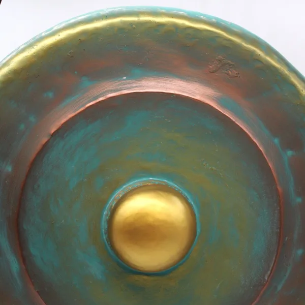 Střední Gong se Stojanem - 50cm - Zelený
