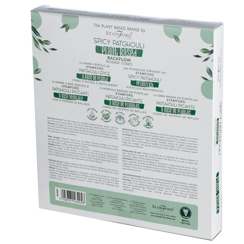 Rostlinné Vonné Kužely “Tekoucí Dým“ - Pikantní Patchouli