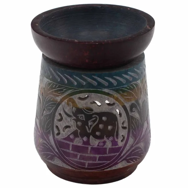 Velká Mastková Aroma Lampa 13x10cm - Slon - 5 Barev