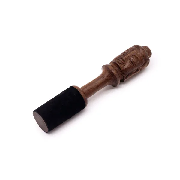 Dřevěná Hůlka - 14cm - Řezba Buddhy