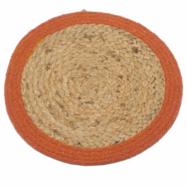 Přírodní Prostírání - Juta & Bavlna 30cm - Jílový Okraj