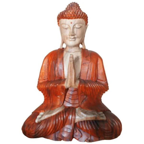 Ručně Vyřezávaná Socha Buddhy - Vítejte - 60cm