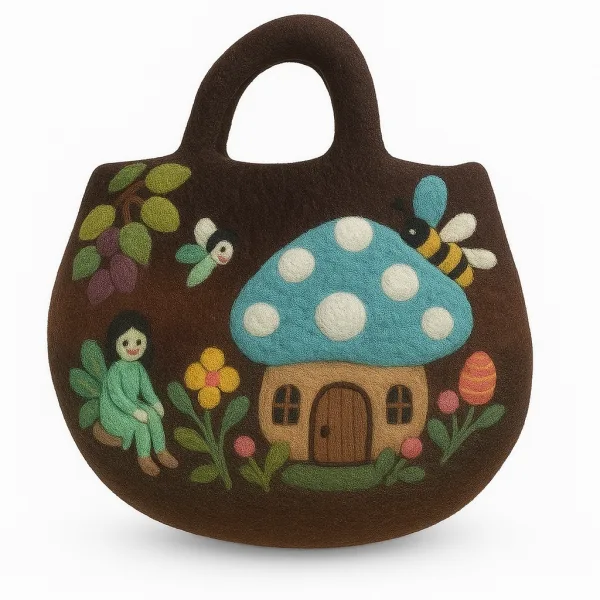 Plstěná Taška - Pohádková Zahrada - 35x27cm