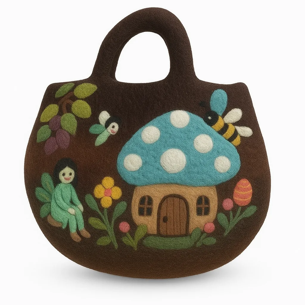 Plstěná Taška - Pohádková Zahrada - 35x27cm
