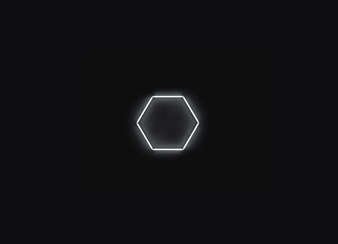 ASC Kompletní LED hexagonové světlo, 1 ks 97 x 84 cm, studená bílá 6500 K
