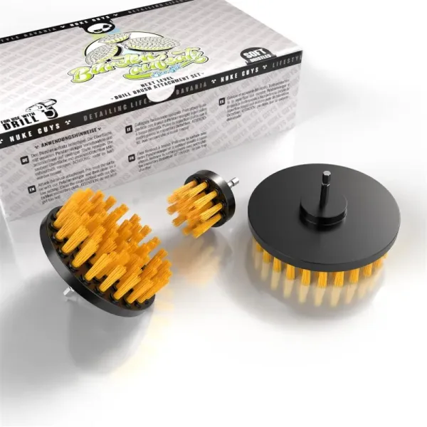 Nuke Guys Drill Brush Set SOFT - Sada jemných kartáčů do aku šroubováku