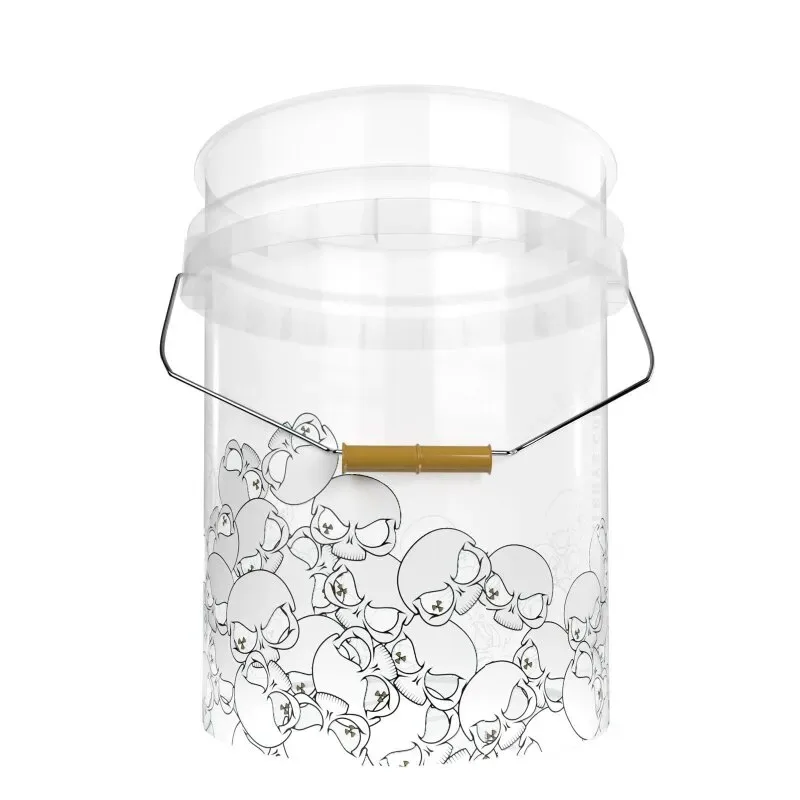 Nuke Guys SkullParade Bucket - 20l transparentní detailingový kbelík