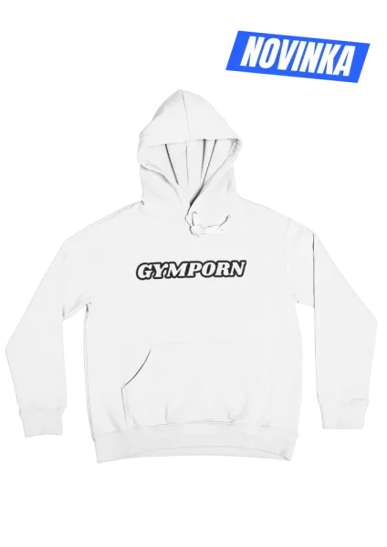 Mikina GymPorn Retro – White | GymPorn