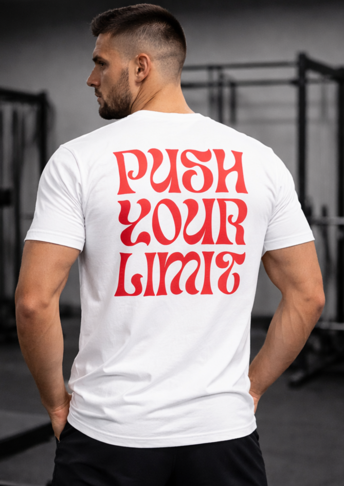 Tričko GP Push Your Limit Černá/Bílá - GYMPORN