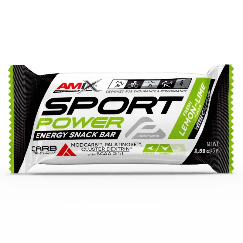 Amix Sport Power Energy Snack Bar with caffeine 45 g blood orange