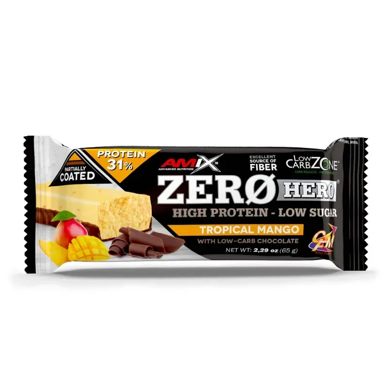 Amix Zero Hero 31% Protein Bar 65 g double chocolate