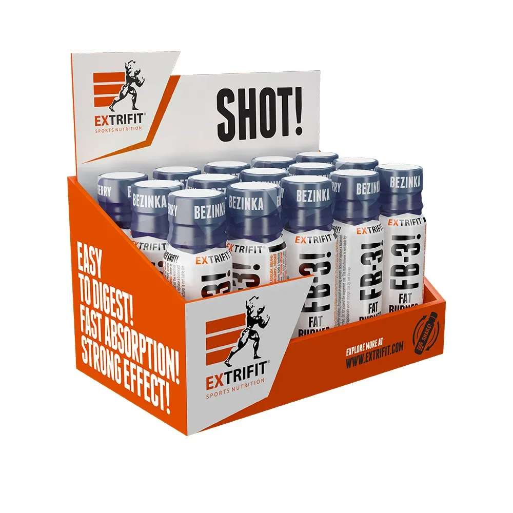 Extrifit FB-3! Fat Burner Shot 15 x 90 ml kiwi