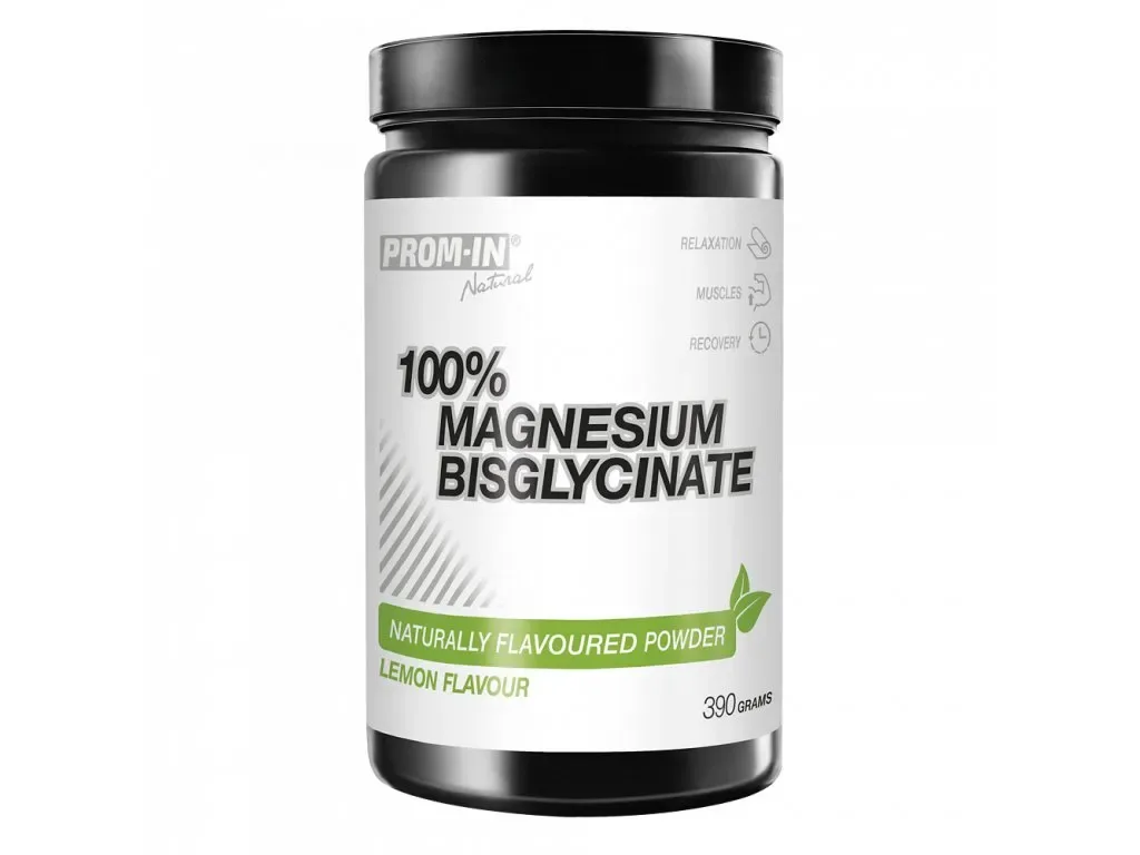 Prom-In 100% Magnesium Bisglycinate 390 g lemon