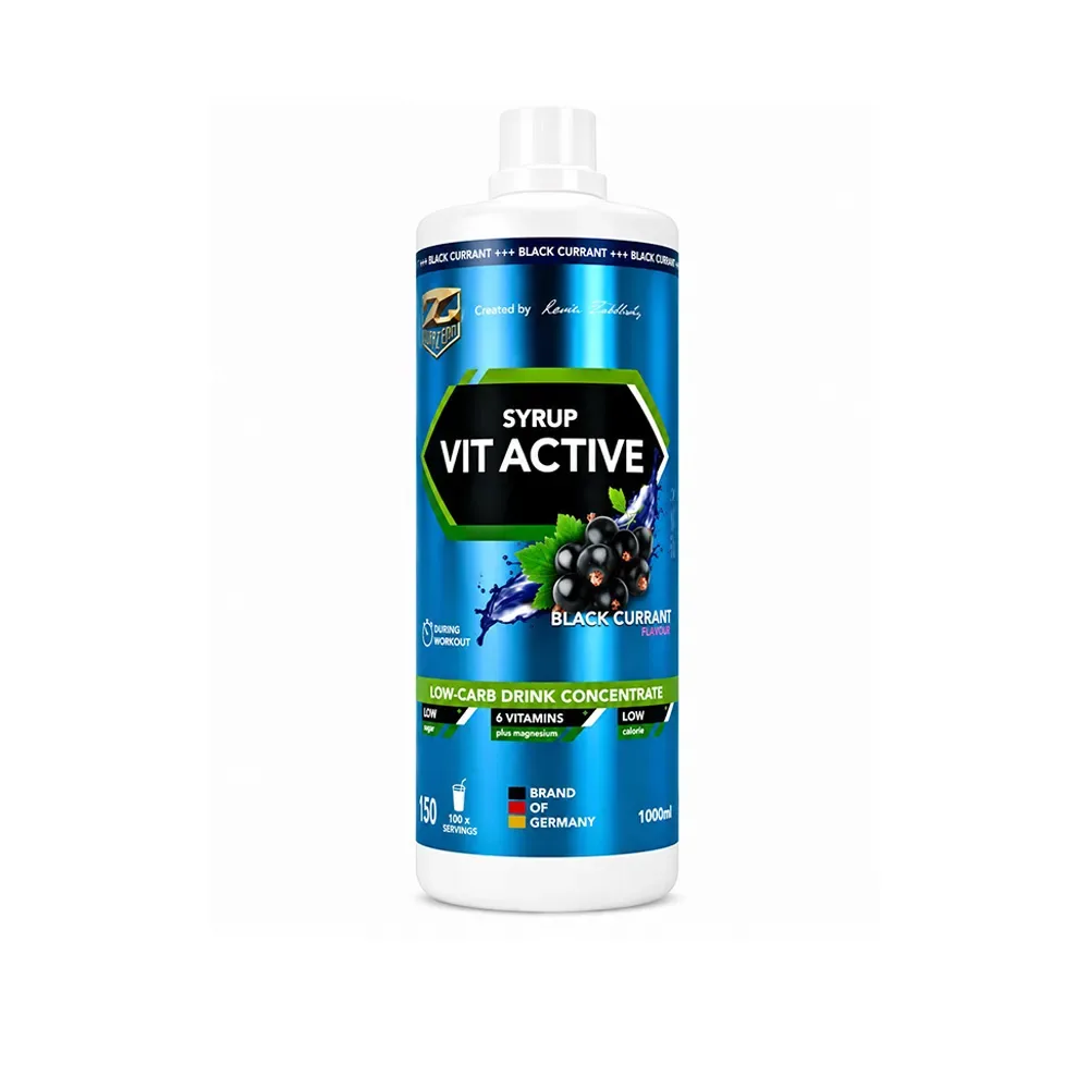 Z Konzept Vit Active Syrup Low Carb 1000 ml black currant
