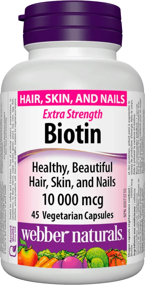 Webber naturals  Biotin 10 000 mcg 45 cps
