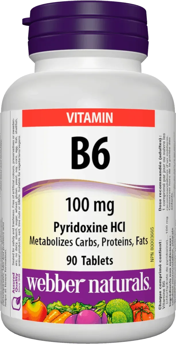 Webber Naturals Vitamin B6 90 tablet