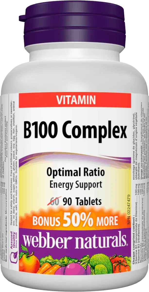 Webber Naturals B100 Complex 90 tablet