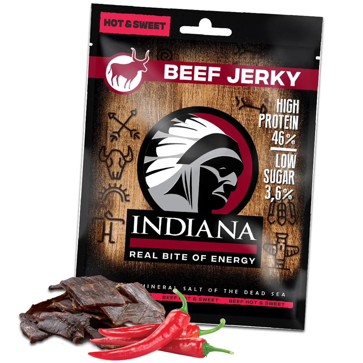 Indiana Jerky Beef 90 g hot and sweet