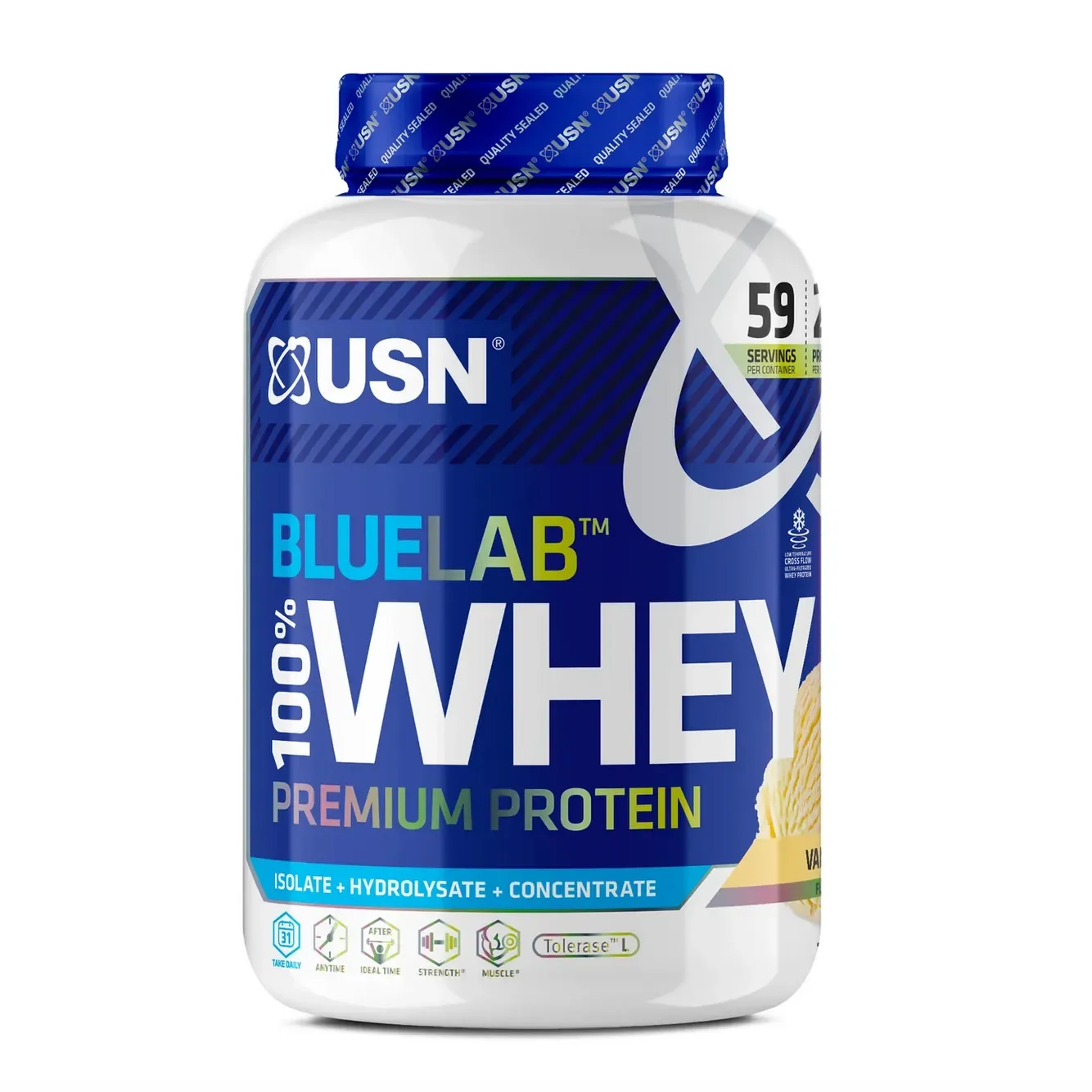 USN BlueLab 100% Whey Protein Premium 2000 g čokoláda