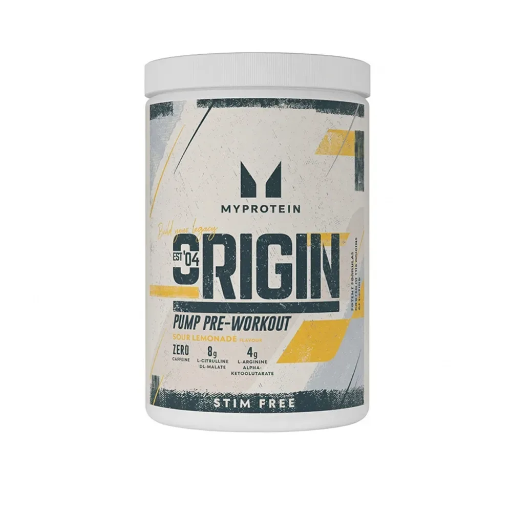 MyProtein Origin Pre-Workout Stim Free orange mango 600 g