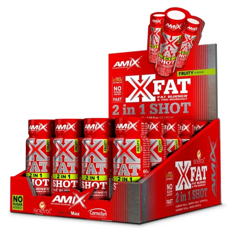 Amix XFat 2 in 1 Shot fruity 20 x 60 ml