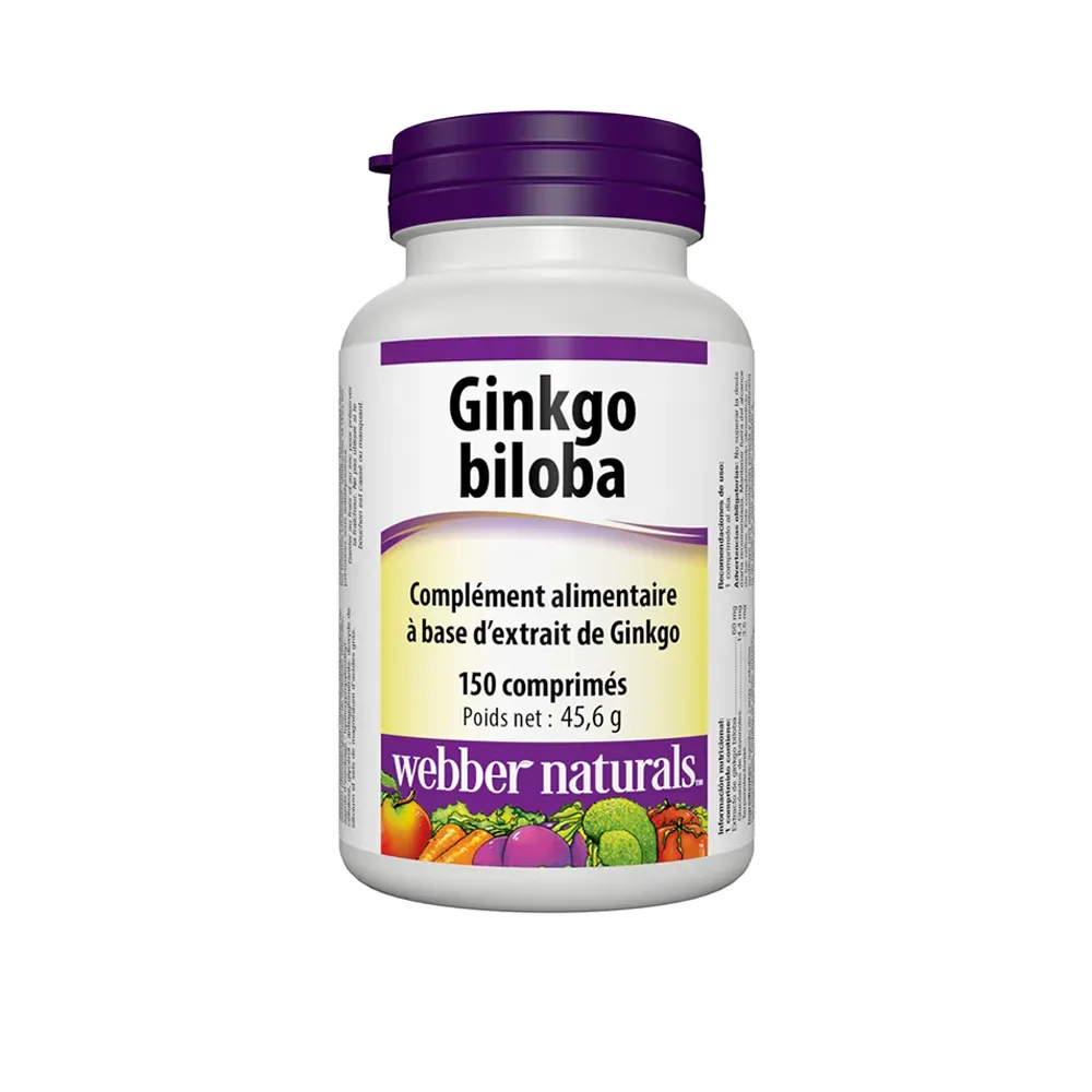 Webber Naturals Ginkgo Biloba 150 tbl