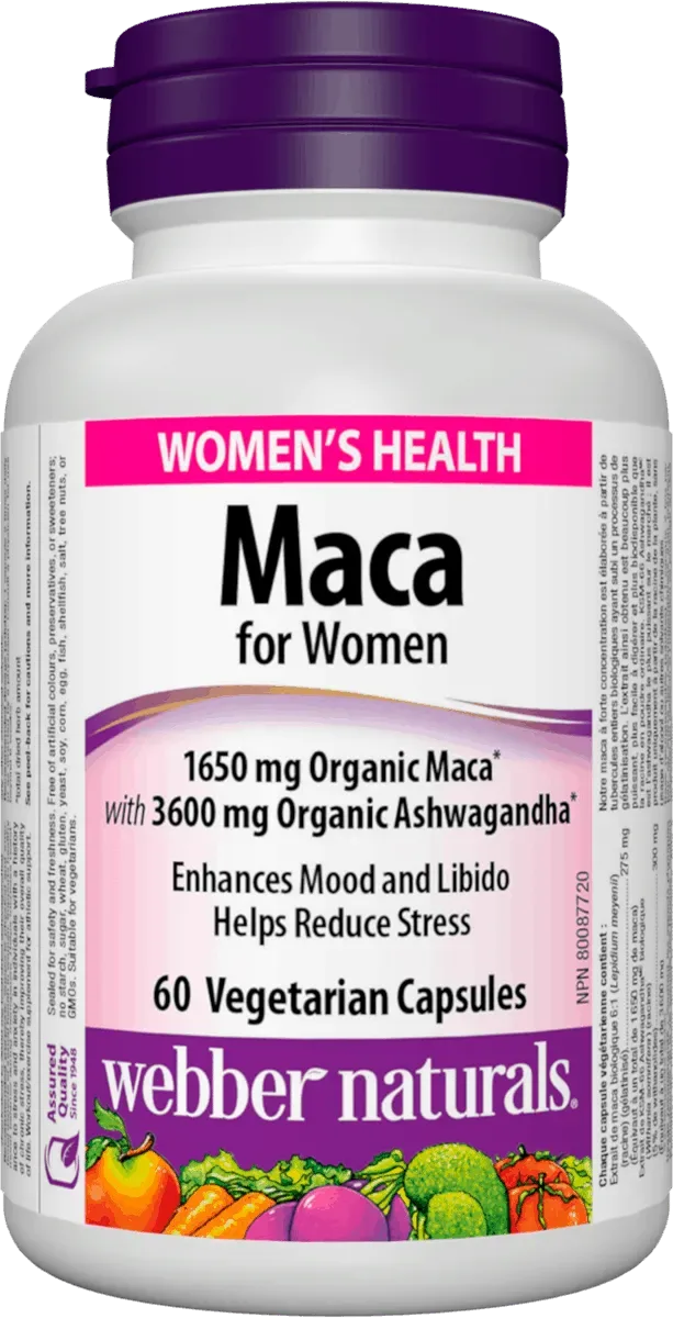 Webber Naturals Maca pro ženy 60 kapslí