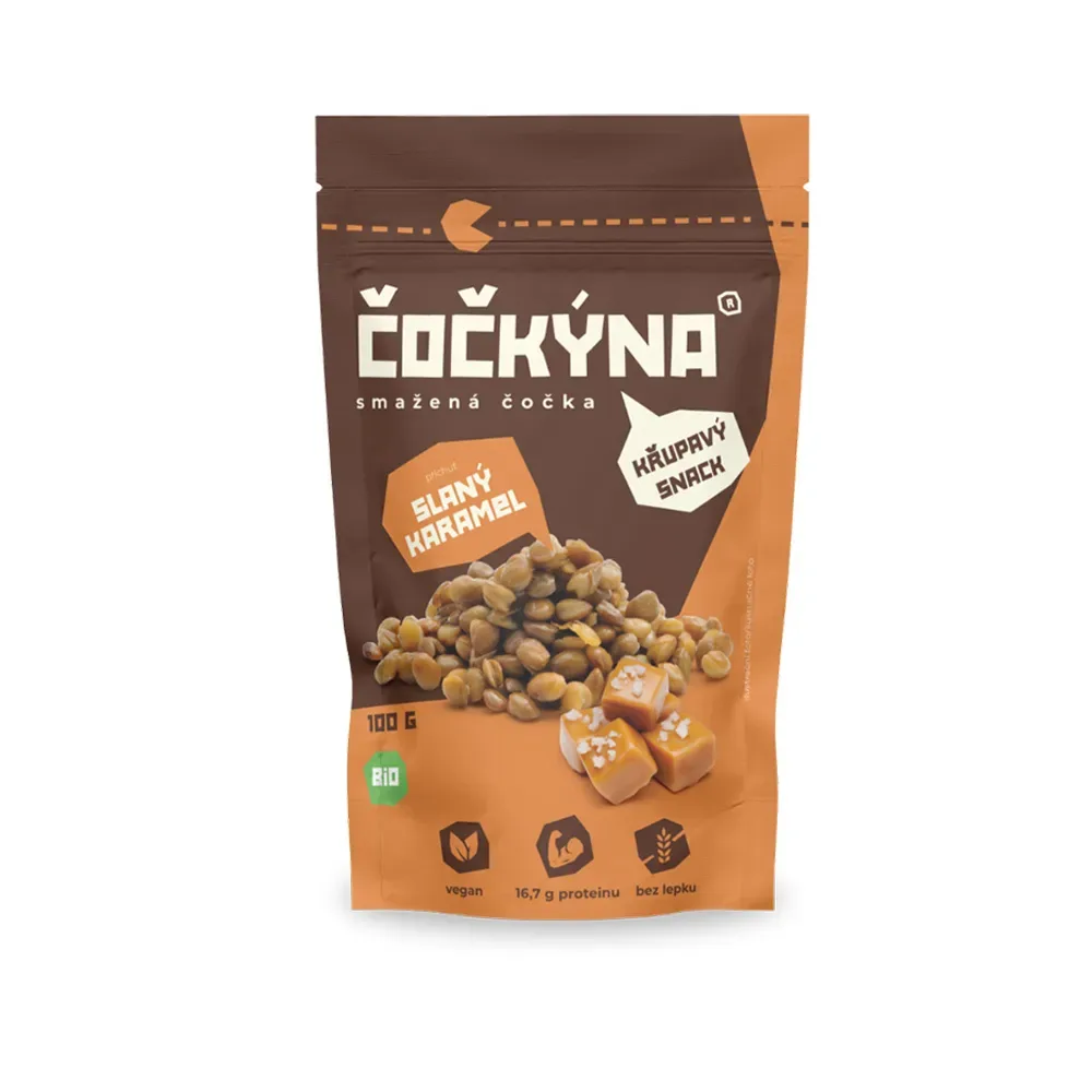 Čočkýna Smažená Čočka Bio 100 g kakao