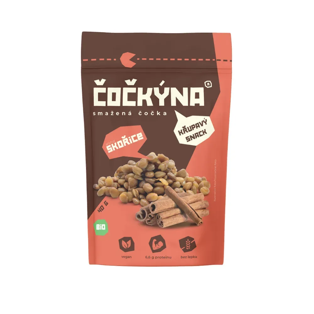 Čočkýna Smažená Čočka Bio zázvor 40 g