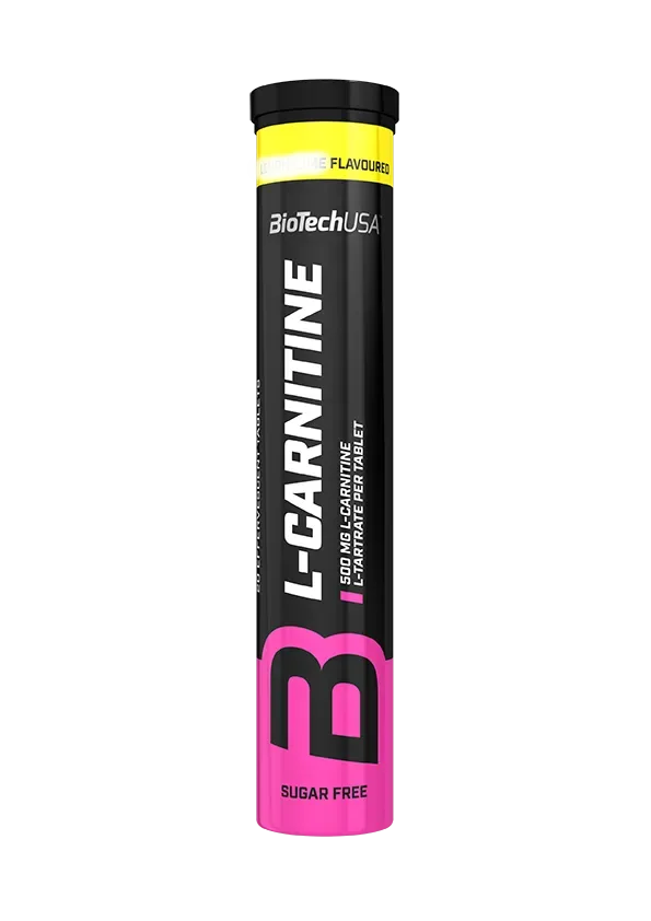 BioTech L-Carnitine 500 20 tbl lemon lime (šumivé)