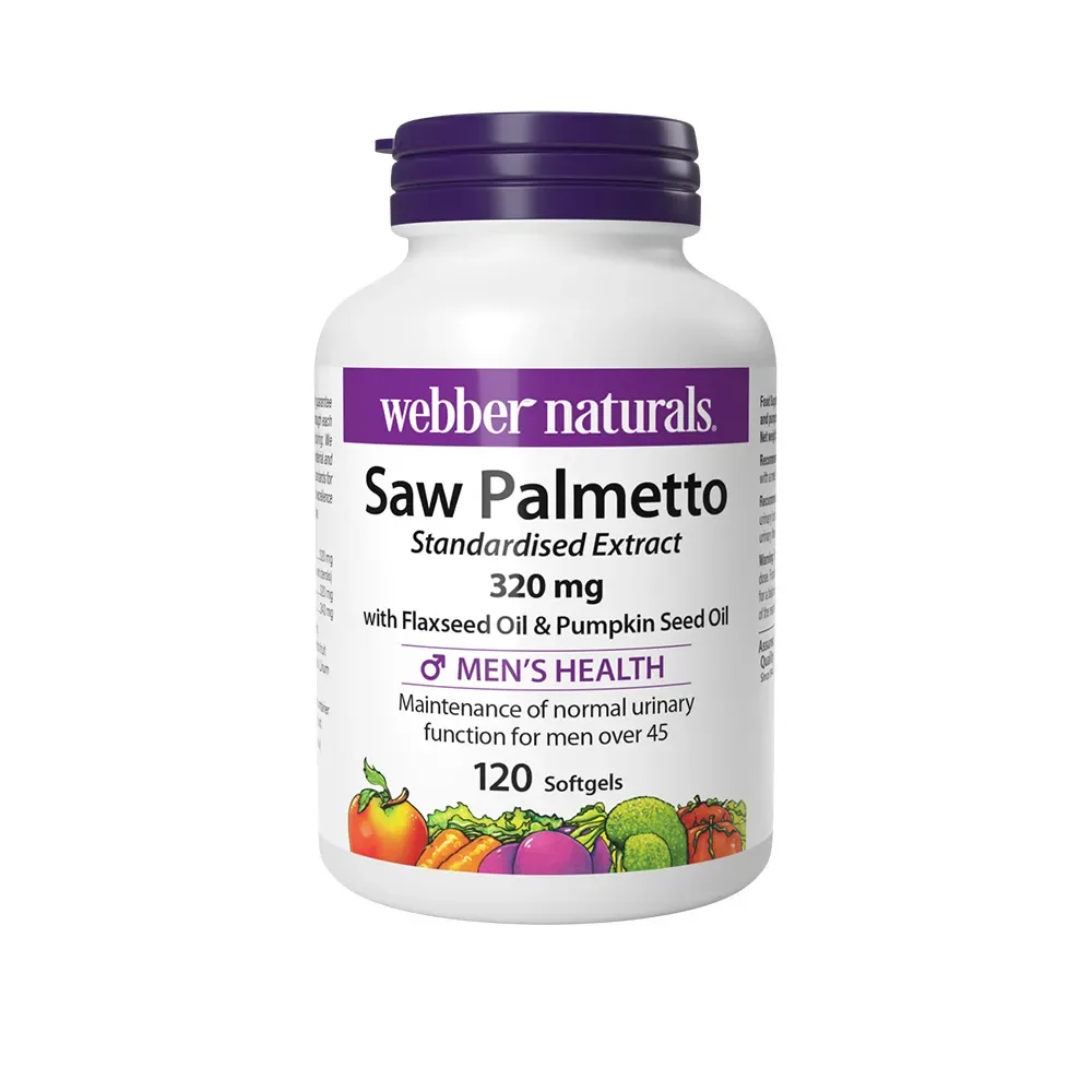 Webber Naturals Saw Palmetto 320 mg 120 tob