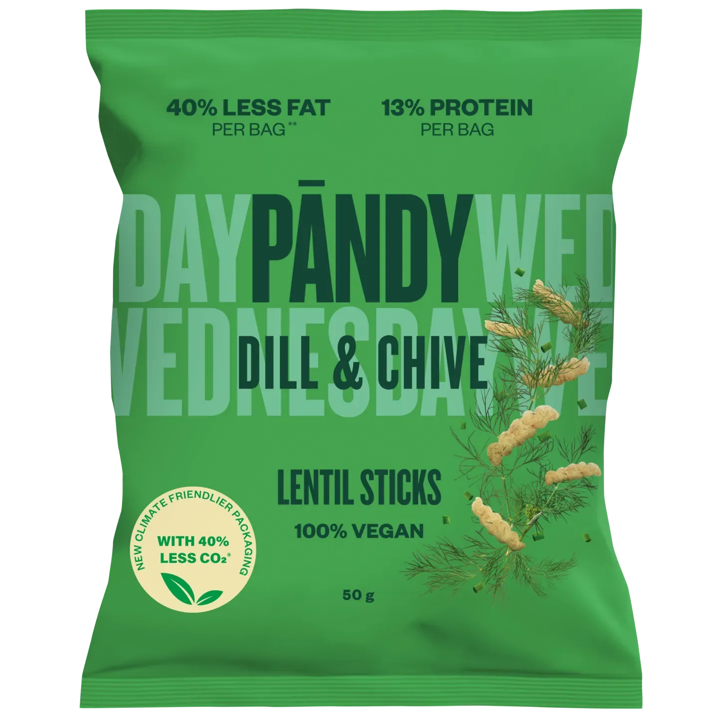 Pandy Lentil Chips Sticks dill chive 50 g