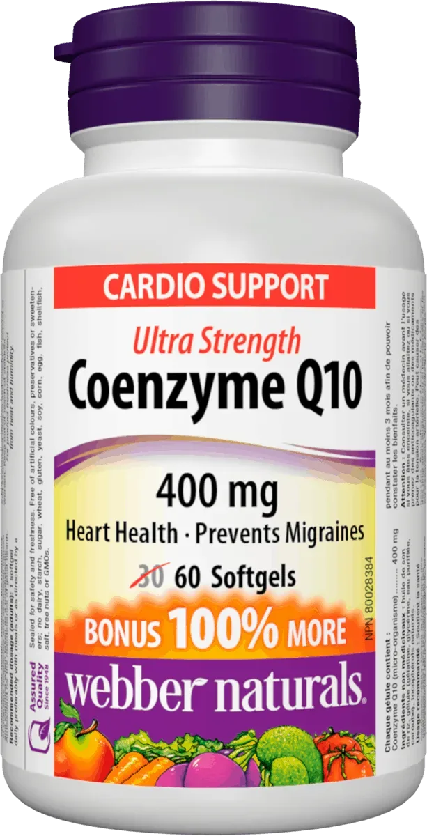 Webber Naturals Coenzyme Q10 400 mg 60 cps