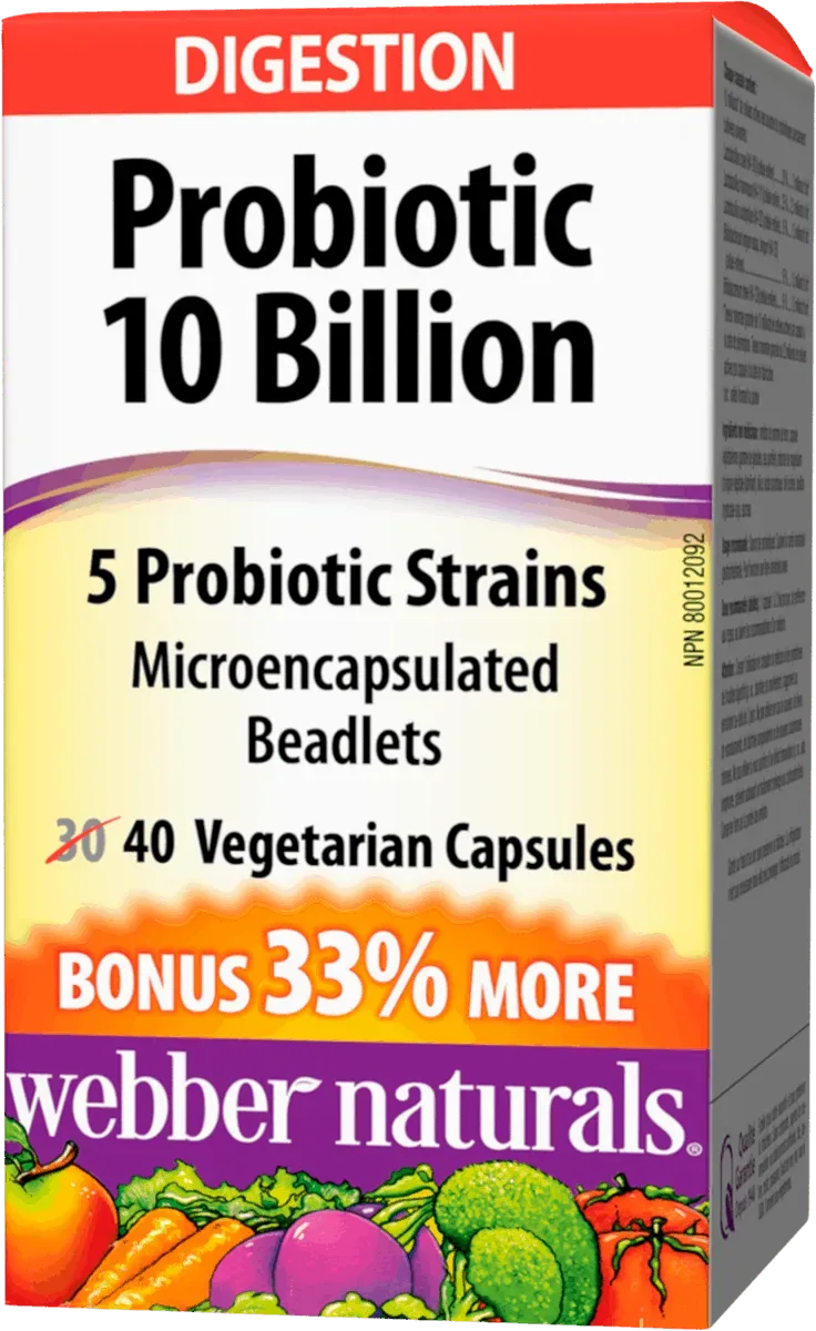 Webber Naturals Probiotic 10 Billion 40 cps
