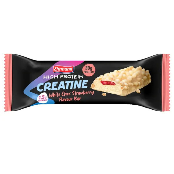 Ehrmann High Protein Creatine Bar white choco strawberry 60 g